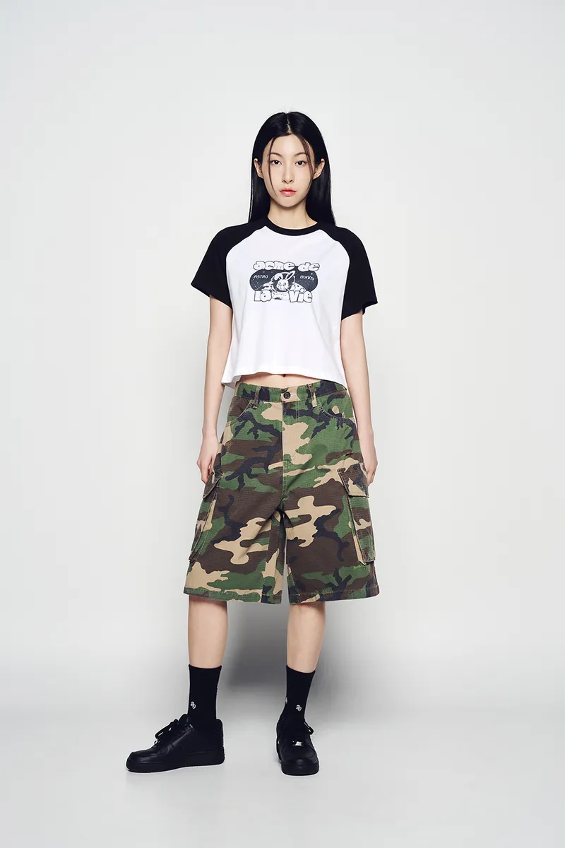 Acme De Lavie | Quần Short Camouflage Cargo Pocket Camo